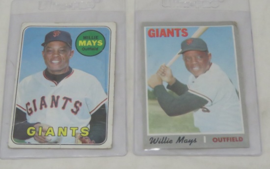 1969 & 1970 Willie Mays Baseball Cards