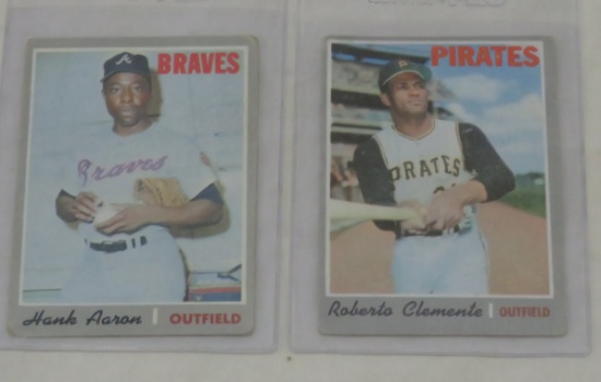 1970 Roberto Clemente & Hank Aaron Baseball Cards