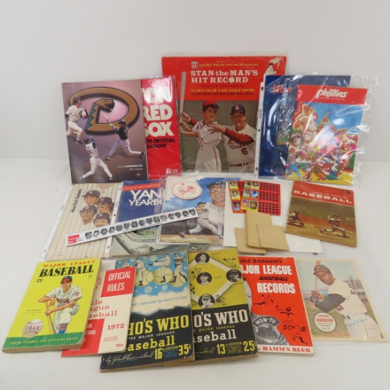 Vintage Baseball Programs, Books & More