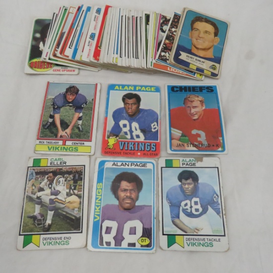 50+ 1970's Football Cards with Stars