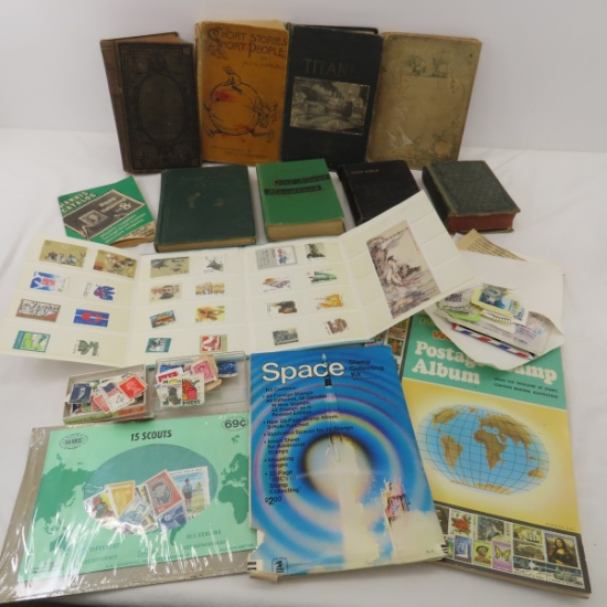Collectible Stamps and Antique Books