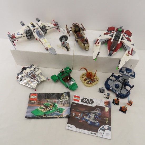 7 Lego Star Wars sets assembled