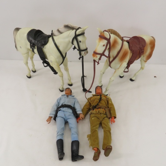 Gabriel Line Ranger & Tonto with horses