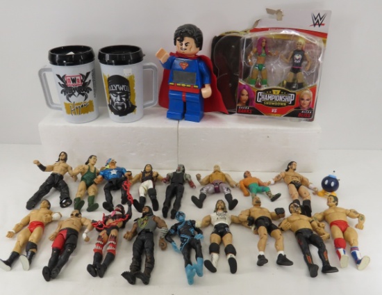 Wrestling action figures, new mugs & more