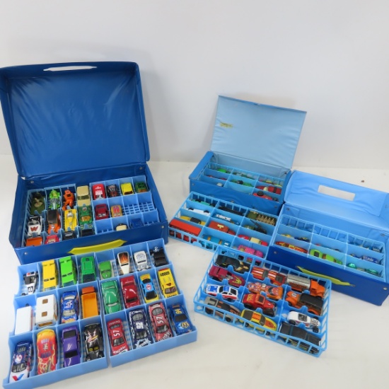 Matchbox & other diecast cars in 3 cases