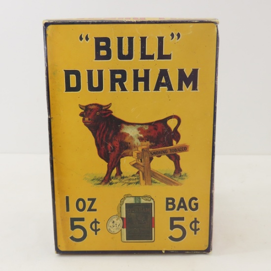 "BULL" Durham 1 oz Tobacco Bag Box - Empty