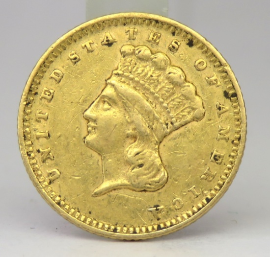 1874 $1 Gold Princess Head