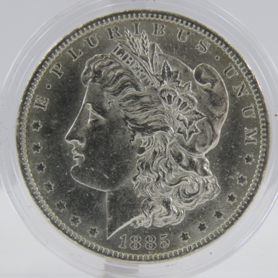 1885 O Morgan Silver Dollar BU