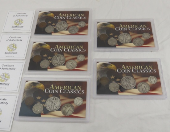 5 American Coin Classics Sets from GovMint.com