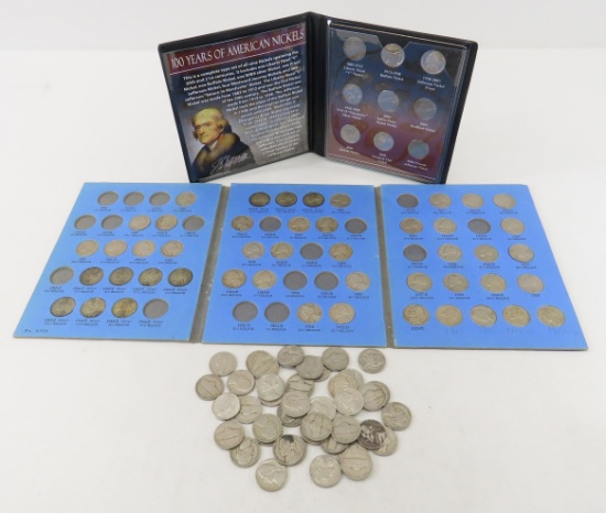 Jefferson Nickel Book with silver nickels & more