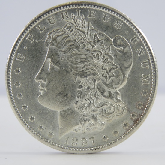 1897 S Morgan Silver Dollar BU