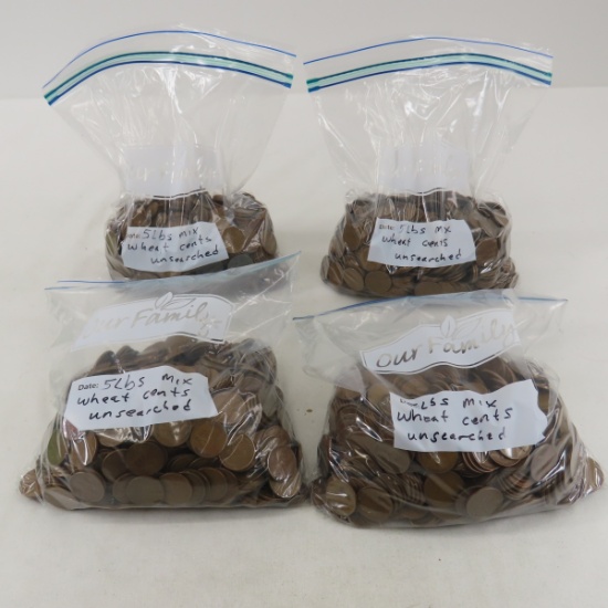 20 Pounds Mixed Date Wheat Cents