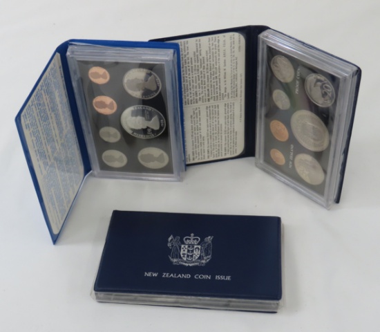 3 New Zealand Proof Sets, 2 are Silver