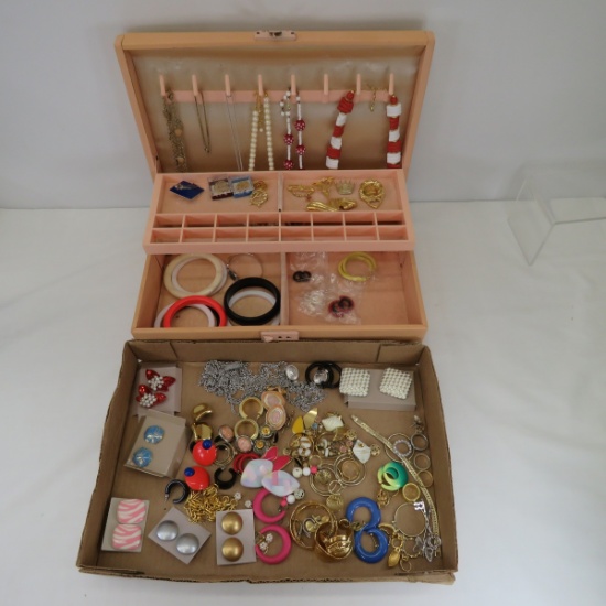 Vintage Farrington Box with Avon & Other Jewelry