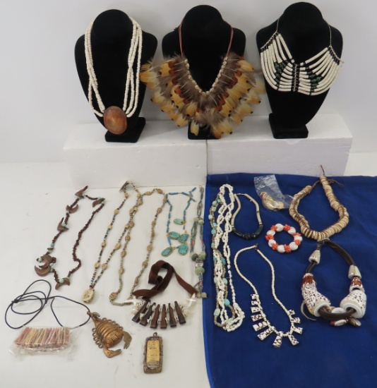 Desert Look Egyptian, Bead & Shell Jewelry
