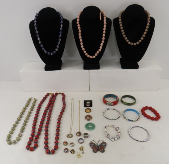 Cloissone Style and Other Asian Bead Jewelry