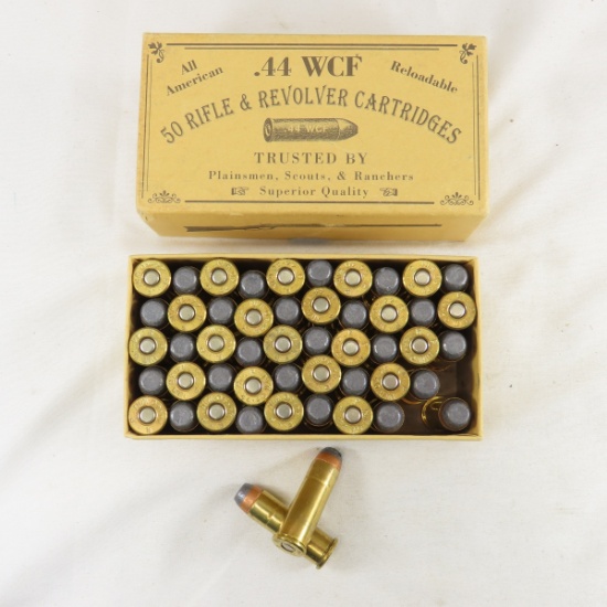 50 All American .44WCF Rifle & Revolver Cartridges | Guns & Military ...