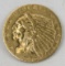 1910 $2 1/2 Gold Indian Head Quarter Eagle