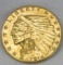 1914 $2 1/2 Gold Indian Head Quarter Eagle