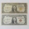 1935 A $1 Hawaii & $1 Gold Seal Note - taped