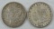 1880 O & 1880 S Morgan Silver Dollars