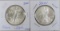 2000 & 2001 American Silver Eagles