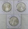 2014, 2015, & 2016 American Silver Eagles