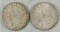 1889 & 1889 S Morgan Silver Dollars
