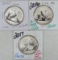 2015, 2016, 2017 Silver Chinese Pandas