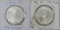 Two 1 OZT Silver Rounds - Indian Head