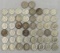 50 Silver Dimes many UNC Roosevelt, 2 Mercury