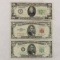 3 US Notes, 1928 $20, 1950 $5, 1953 $5