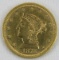 1872 S $2 1/2 Gold Liberty Head Quarter Eagle