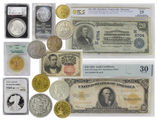 8-29 LIVE Coin & Currency Auction Part 2