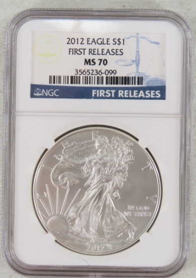 2012 American Silver Eagle NGC MS70