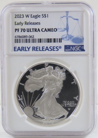 2023 W American Silver Eagle NGC PF70 Ultra Cameo