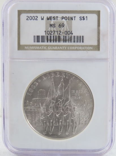 2002 W American Silver Eagle NGC MS69