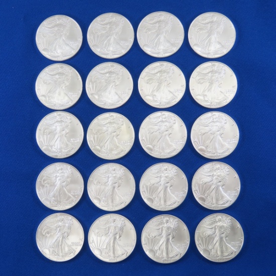 20 2023 American Silver Eagles BU