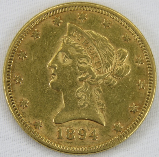 1894 $10 Gold Liberty Head Half Eagle