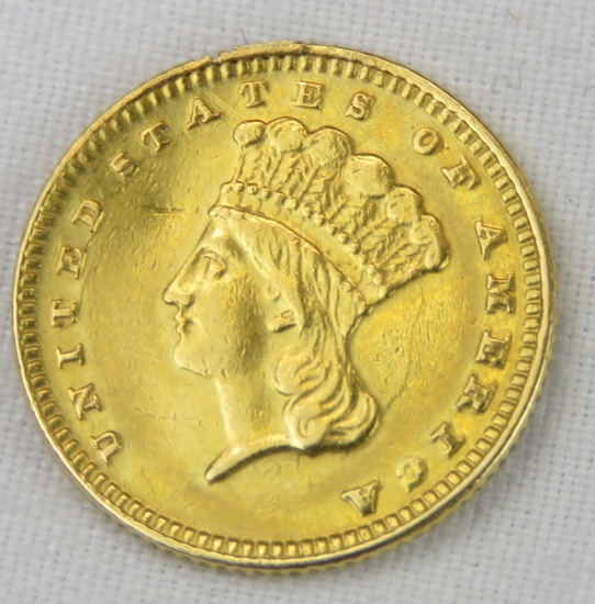 1889 $1 Gold Princess Head