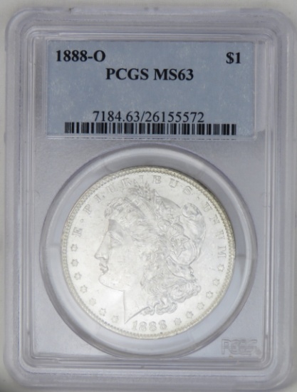 1888 O Morgan Silver Dollar PCGS MS63