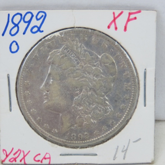 1892 O Morgan Silver Dollar