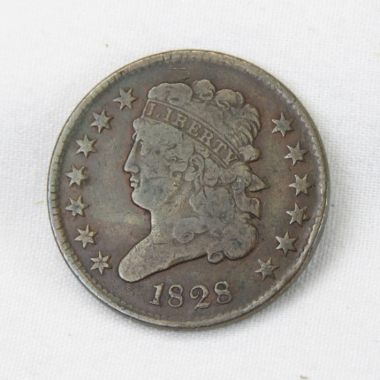 1828 Classic Head Half Cent 13 stars