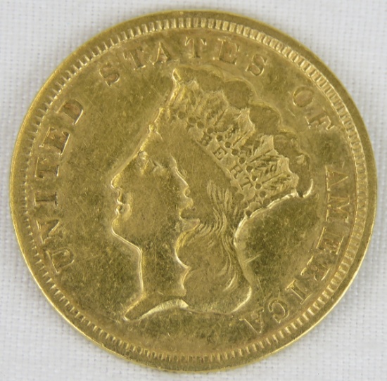 1856 $3 Gold Princess Head