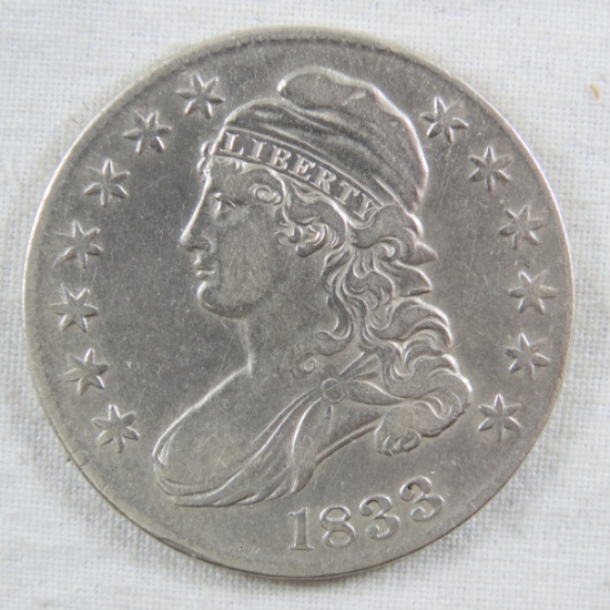1833 Capped Bust Half Dollar