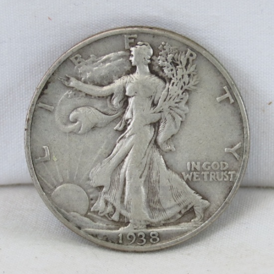 1938 D Walking Liberty Half Dollar