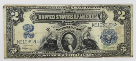 1899 $2 Silver Certificate Large Note