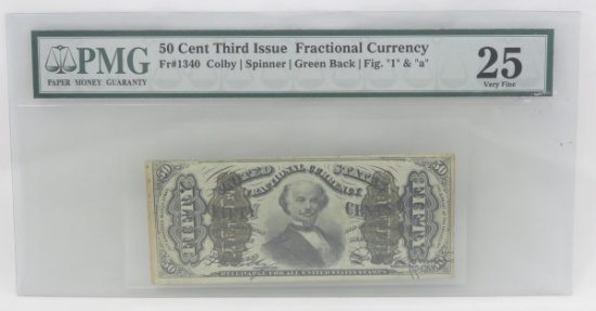 50 Cent 3rd Issue Fractional Currency PMG VF25