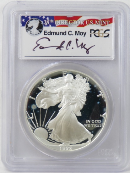 1992 S American Silver Eagle PCGS PR69DCAM