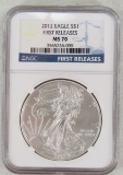 2012 American Silver Eagle NGC MS70